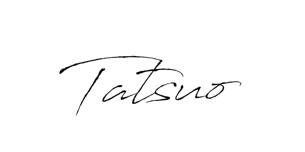 Design your own signature with our free online signature maker. With this signature software, you can create a handwritten (Antro_Vectra) signature for name Tatsuo. Tatsuo signature style 6 images and pictures png