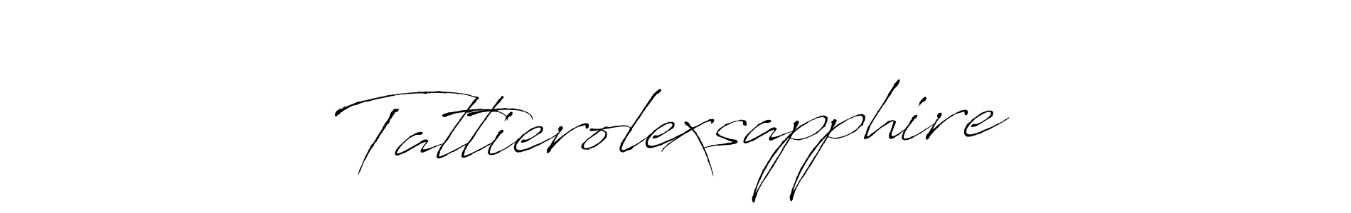 Antro_Vectra is a professional signature style that is perfect for those who want to add a touch of class to their signature. It is also a great choice for those who want to make their signature more unique. Get Tattierolexsapphire name to fancy signature for free. Tattierolexsapphire signature style 6 images and pictures png