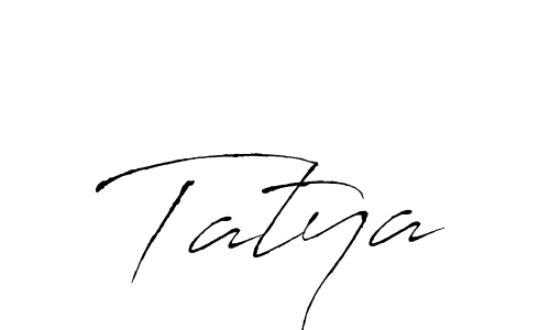 How to make Tatya signature? Antro_Vectra is a professional autograph style. Create handwritten signature for Tatya name. Tatya signature style 6 images and pictures png