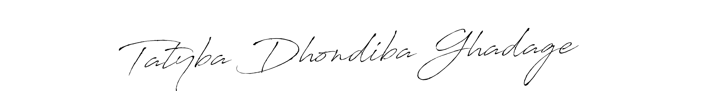 You should practise on your own different ways (Antro_Vectra) to write your name (Tatyba Dhondiba Ghadage) in signature. don't let someone else do it for you. Tatyba Dhondiba Ghadage signature style 6 images and pictures png