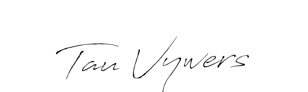 Create a beautiful signature design for name Tau Vywers. With this signature (Antro_Vectra) fonts, you can make a handwritten signature for free. Tau Vywers signature style 6 images and pictures png