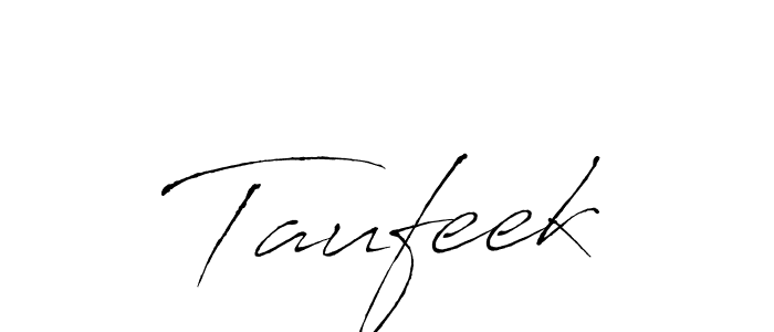 Taufeek stylish signature style. Best Handwritten Sign (Antro_Vectra) for my name. Handwritten Signature Collection Ideas for my name Taufeek. Taufeek signature style 6 images and pictures png