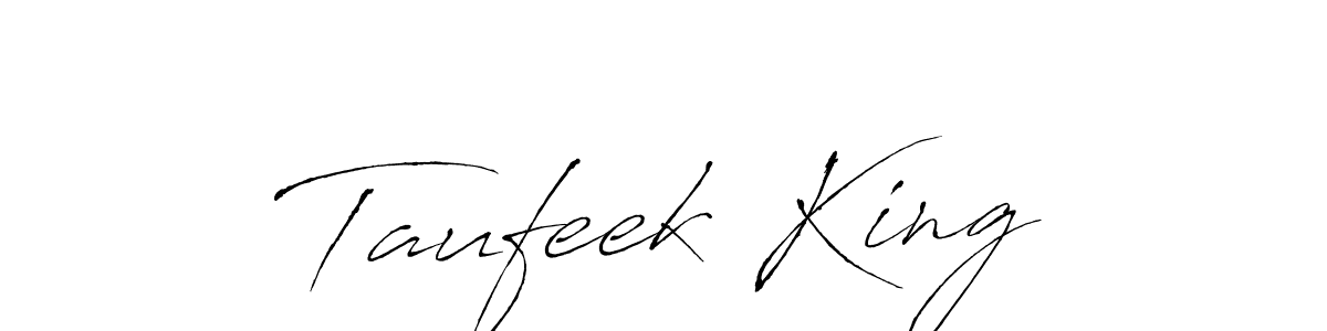 How to make Taufeek King signature? Antro_Vectra is a professional autograph style. Create handwritten signature for Taufeek King name. Taufeek King signature style 6 images and pictures png