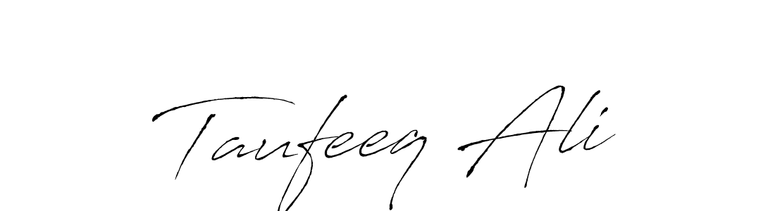 How to make Taufeeq Ali signature? Antro_Vectra is a professional autograph style. Create handwritten signature for Taufeeq Ali name. Taufeeq Ali signature style 6 images and pictures png