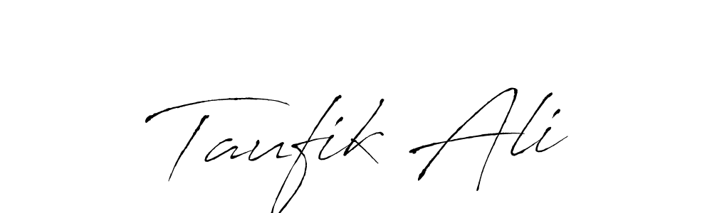 if you are searching for the best signature style for your name Taufik Ali. so please give up your signature search. here we have designed multiple signature styles  using Antro_Vectra. Taufik Ali signature style 6 images and pictures png