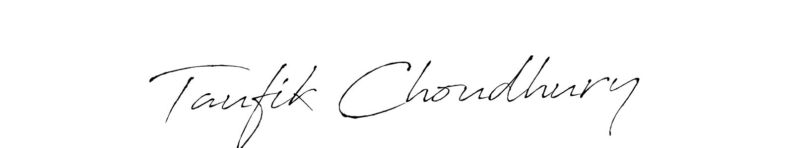 Make a beautiful signature design for name Taufik Choudhury. With this signature (Antro_Vectra) style, you can create a handwritten signature for free. Taufik Choudhury signature style 6 images and pictures png