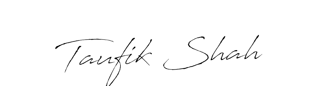 Antro_Vectra is a professional signature style that is perfect for those who want to add a touch of class to their signature. It is also a great choice for those who want to make their signature more unique. Get Taufik Shah name to fancy signature for free. Taufik Shah signature style 6 images and pictures png