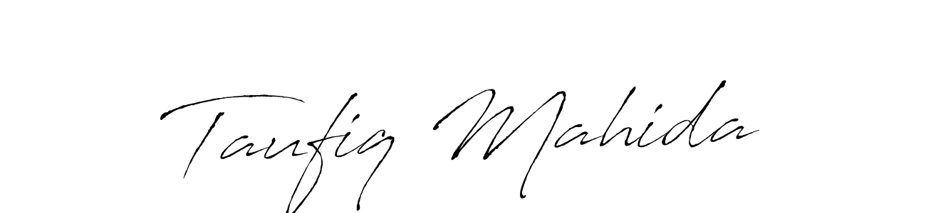 This is the best signature style for the Taufiq Mahida name. Also you like these signature font (Antro_Vectra). Mix name signature. Taufiq Mahida signature style 6 images and pictures png