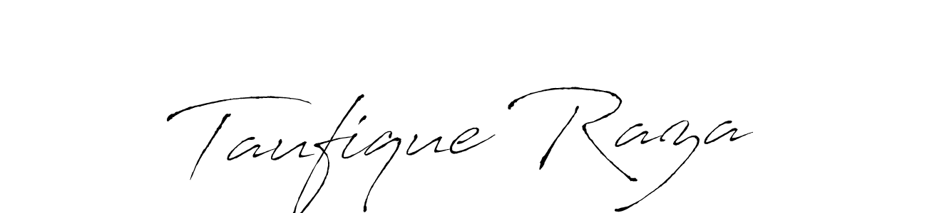 Similarly Antro_Vectra is the best handwritten signature design. Signature creator online .You can use it as an online autograph creator for name Taufique Raza. Taufique Raza signature style 6 images and pictures png