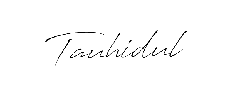 Make a beautiful signature design for name Tauhidul. With this signature (Antro_Vectra) style, you can create a handwritten signature for free. Tauhidul signature style 6 images and pictures png