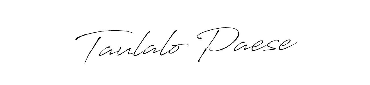 Create a beautiful signature design for name Taulalo Paese. With this signature (Antro_Vectra) fonts, you can make a handwritten signature for free. Taulalo Paese signature style 6 images and pictures png