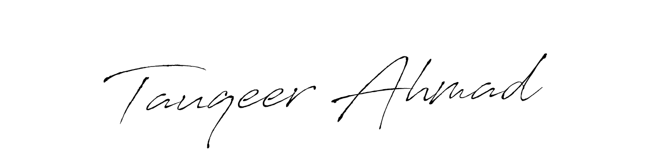 Antro_Vectra is a professional signature style that is perfect for those who want to add a touch of class to their signature. It is also a great choice for those who want to make their signature more unique. Get Tauqeer Ahmad name to fancy signature for free. Tauqeer Ahmad signature style 6 images and pictures png