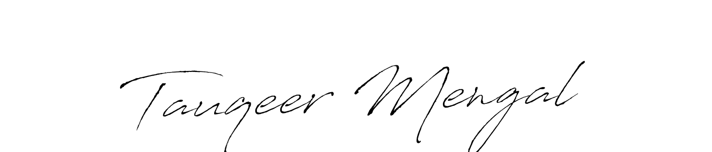 The best way (Antro_Vectra) to make a short signature is to pick only two or three words in your name. The name Tauqeer Mengal include a total of six letters. For converting this name. Tauqeer Mengal signature style 6 images and pictures png