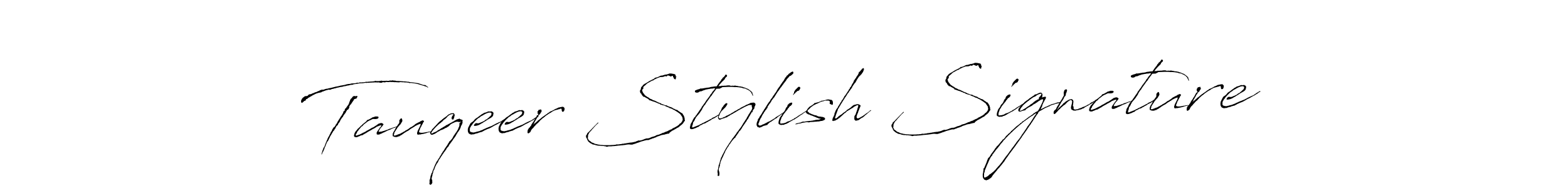 The best way (Antro_Vectra) to make a short signature is to pick only two or three words in your name. The name Tauqeer Stylish Signature include a total of six letters. For converting this name. Tauqeer Stylish Signature signature style 6 images and pictures png