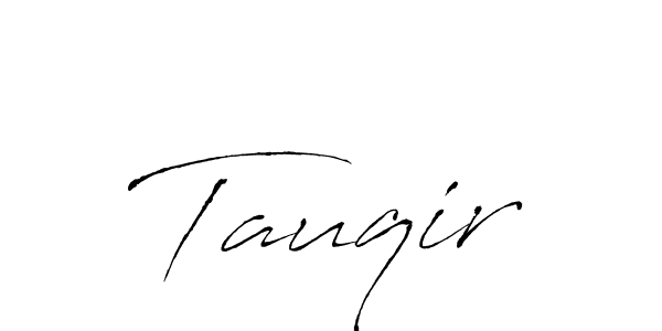 Use a signature maker to create a handwritten signature online. With this signature software, you can design (Antro_Vectra) your own signature for name Tauqir. Tauqir signature style 6 images and pictures png