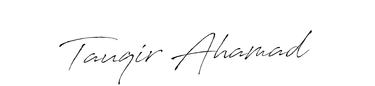 Tauqir Ahamad stylish signature style. Best Handwritten Sign (Antro_Vectra) for my name. Handwritten Signature Collection Ideas for my name Tauqir Ahamad. Tauqir Ahamad signature style 6 images and pictures png