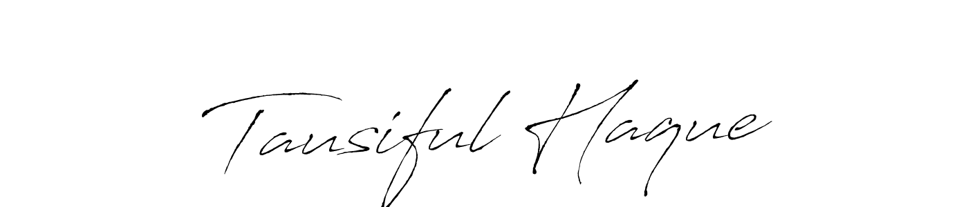 You should practise on your own different ways (Antro_Vectra) to write your name (Tausiful Haque) in signature. don't let someone else do it for you. Tausiful Haque signature style 6 images and pictures png