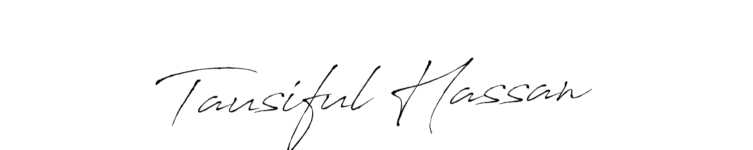 Tausiful Hassan stylish signature style. Best Handwritten Sign (Antro_Vectra) for my name. Handwritten Signature Collection Ideas for my name Tausiful Hassan. Tausiful Hassan signature style 6 images and pictures png