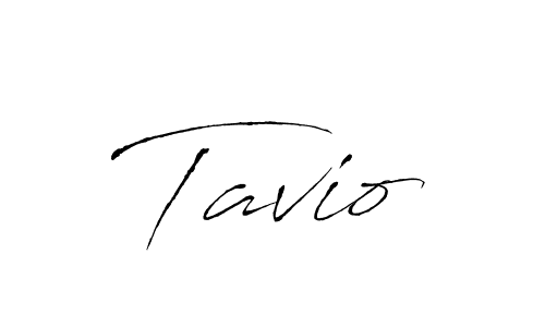 Use a signature maker to create a handwritten signature online. With this signature software, you can design (Antro_Vectra) your own signature for name Tavio. Tavio signature style 6 images and pictures png