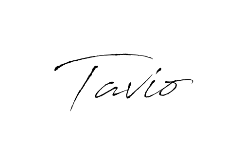 Use a signature maker to create a handwritten signature online. With this signature software, you can design (Antro_Vectra) your own signature for name Tavio. Tavio signature style 6 images and pictures png