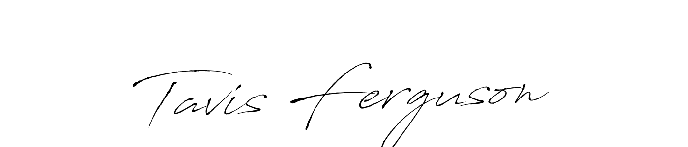 How to make Tavis Ferguson name signature. Use Antro_Vectra style for creating short signs online. This is the latest handwritten sign. Tavis Ferguson signature style 6 images and pictures png