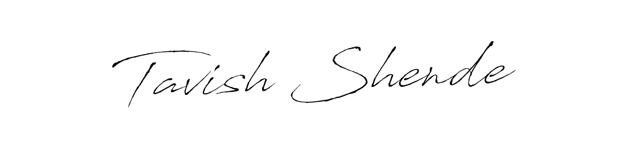 Use a signature maker to create a handwritten signature online. With this signature software, you can design (Antro_Vectra) your own signature for name Tavish Shende. Tavish Shende signature style 6 images and pictures png