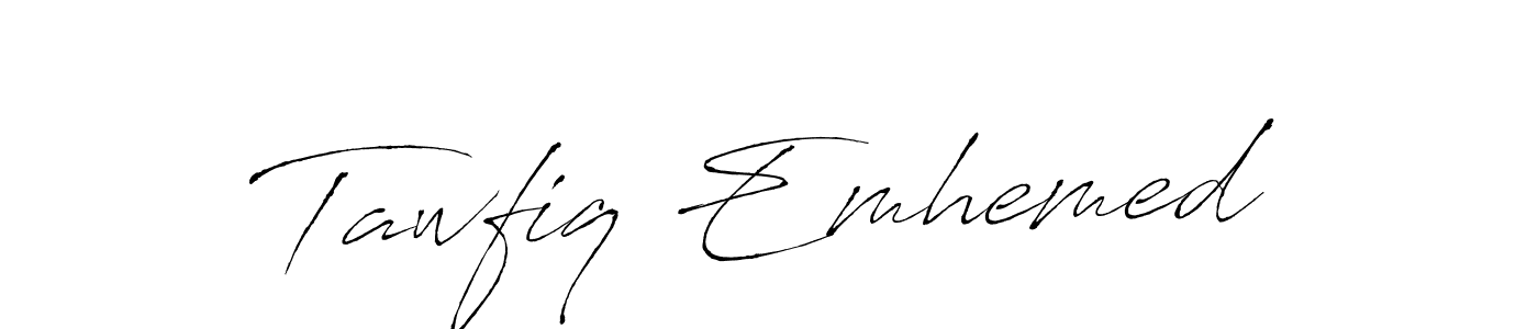 Also we have Tawfiq Emhemed name is the best signature style. Create professional handwritten signature collection using Antro_Vectra autograph style. Tawfiq Emhemed signature style 6 images and pictures png