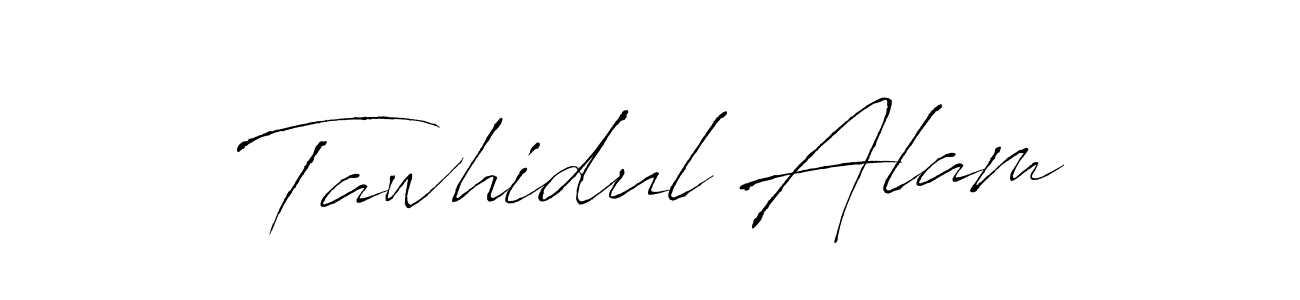 Create a beautiful signature design for name Tawhidul Alam. With this signature (Antro_Vectra) fonts, you can make a handwritten signature for free. Tawhidul Alam signature style 6 images and pictures png