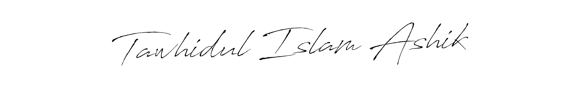 You should practise on your own different ways (Antro_Vectra) to write your name (Tawhidul Islam Ashik) in signature. don't let someone else do it for you. Tawhidul Islam Ashik signature style 6 images and pictures png