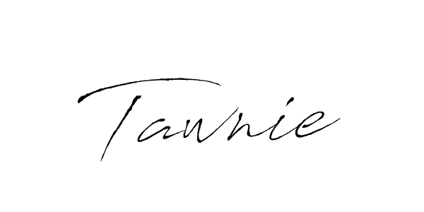 Make a beautiful signature design for name Tawnie. With this signature (Antro_Vectra) style, you can create a handwritten signature for free. Tawnie signature style 6 images and pictures png