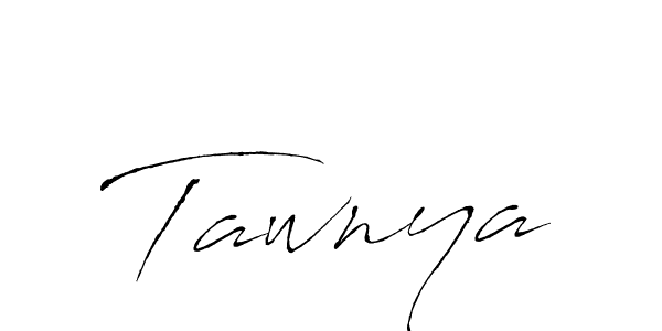 Use a signature maker to create a handwritten signature online. With this signature software, you can design (Antro_Vectra) your own signature for name Tawnya. Tawnya signature style 6 images and pictures png