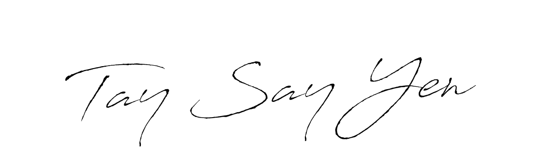 Make a beautiful signature design for name Tay Say Yen. Use this online signature maker to create a handwritten signature for free. Tay Say Yen signature style 6 images and pictures png