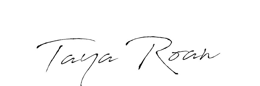Also we have Taya Roan name is the best signature style. Create professional handwritten signature collection using Antro_Vectra autograph style. Taya Roan signature style 6 images and pictures png
