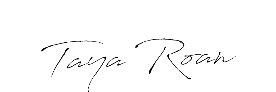 Also we have Taya Roan name is the best signature style. Create professional handwritten signature collection using Antro_Vectra autograph style. Taya Roan signature style 6 images and pictures png