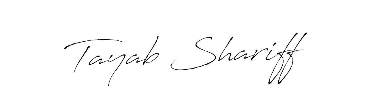 Also we have Tayab Shariff name is the best signature style. Create professional handwritten signature collection using Antro_Vectra autograph style. Tayab Shariff signature style 6 images and pictures png