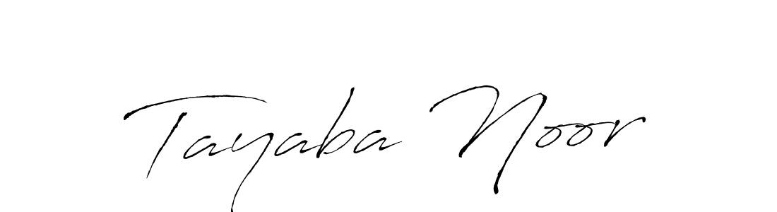 Design your own signature with our free online signature maker. With this signature software, you can create a handwritten (Antro_Vectra) signature for name Tayaba Noor. Tayaba Noor signature style 6 images and pictures png