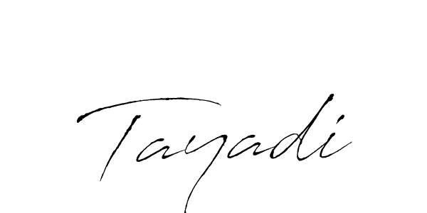Make a beautiful signature design for name Tayadi. With this signature (Antro_Vectra) style, you can create a handwritten signature for free. Tayadi signature style 6 images and pictures png