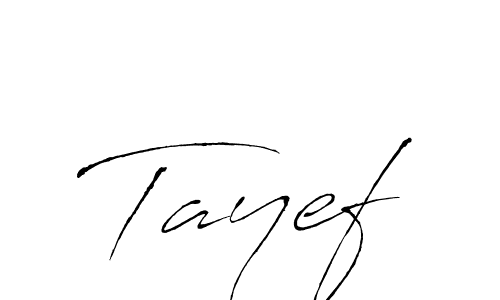 Tayef stylish signature style. Best Handwritten Sign (Antro_Vectra) for my name. Handwritten Signature Collection Ideas for my name Tayef. Tayef signature style 6 images and pictures png