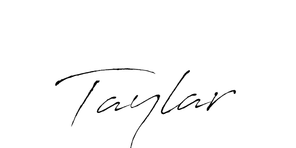 Design your own signature with our free online signature maker. With this signature software, you can create a handwritten (Antro_Vectra) signature for name Taylar. Taylar signature style 6 images and pictures png