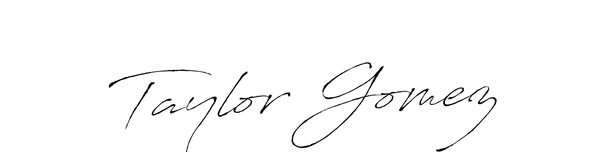 How to make Taylor Gomez signature? Antro_Vectra is a professional autograph style. Create handwritten signature for Taylor Gomez name. Taylor Gomez signature style 6 images and pictures png