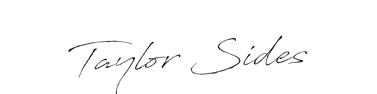Similarly Antro_Vectra is the best handwritten signature design. Signature creator online .You can use it as an online autograph creator for name Taylor Sides. Taylor Sides signature style 6 images and pictures png