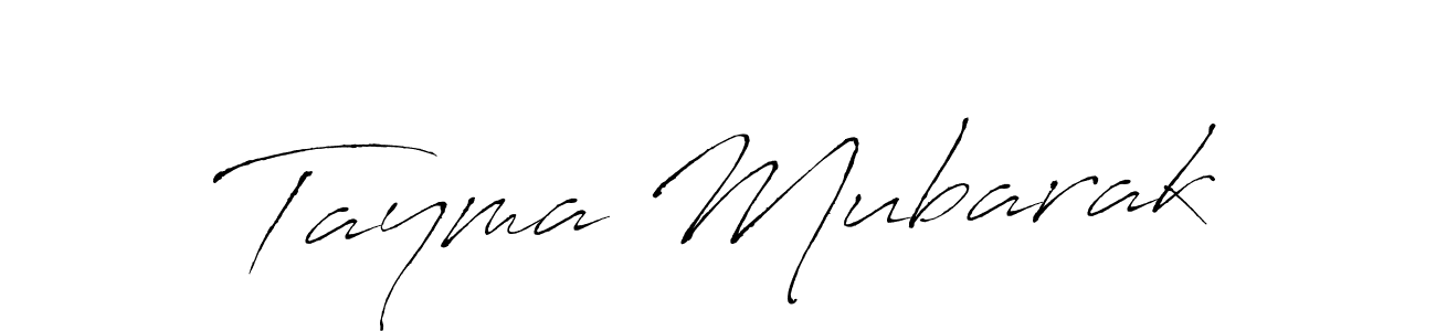 Make a beautiful signature design for name Tayma Mubarak. With this signature (Antro_Vectra) style, you can create a handwritten signature for free. Tayma Mubarak signature style 6 images and pictures png