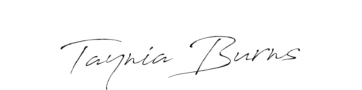 Make a beautiful signature design for name Taynia Burns. Use this online signature maker to create a handwritten signature for free. Taynia Burns signature style 6 images and pictures png