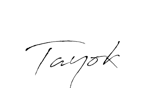 How to make Tayok signature? Antro_Vectra is a professional autograph style. Create handwritten signature for Tayok name. Tayok signature style 6 images and pictures png