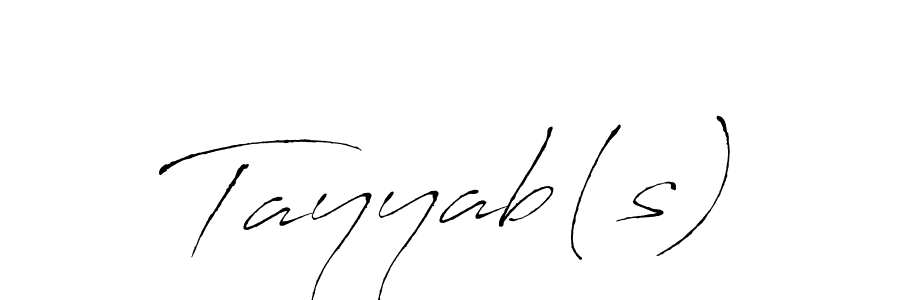 Tayyab(s) stylish signature style. Best Handwritten Sign (Antro_Vectra) for my name. Handwritten Signature Collection Ideas for my name Tayyab(s). Tayyab(s) signature style 6 images and pictures png