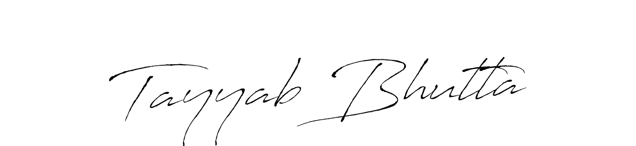 Make a short Tayyab Bhutta signature style. Manage your documents anywhere anytime using Antro_Vectra. Create and add eSignatures, submit forms, share and send files easily. Tayyab Bhutta signature style 6 images and pictures png