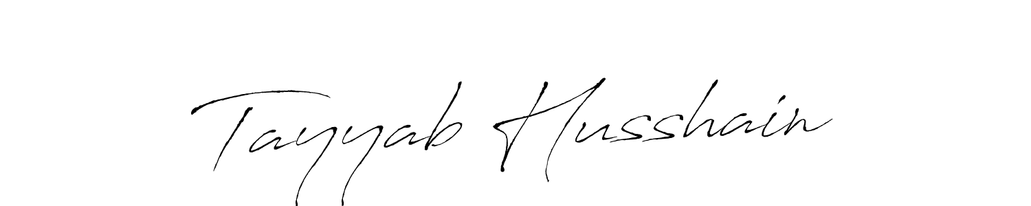 How to make Tayyab Husshain name signature. Use Antro_Vectra style for creating short signs online. This is the latest handwritten sign. Tayyab Husshain signature style 6 images and pictures png