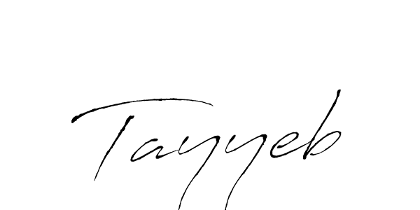 Use a signature maker to create a handwritten signature online. With this signature software, you can design (Antro_Vectra) your own signature for name Tayyeb. Tayyeb signature style 6 images and pictures png