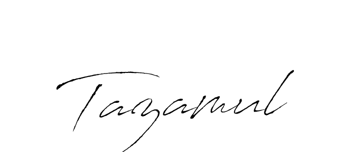 Create a beautiful signature design for name Tazamul. With this signature (Antro_Vectra) fonts, you can make a handwritten signature for free. Tazamul signature style 6 images and pictures png