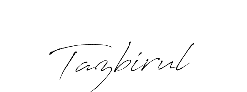 Design your own signature with our free online signature maker. With this signature software, you can create a handwritten (Antro_Vectra) signature for name Tazbirul. Tazbirul signature style 6 images and pictures png